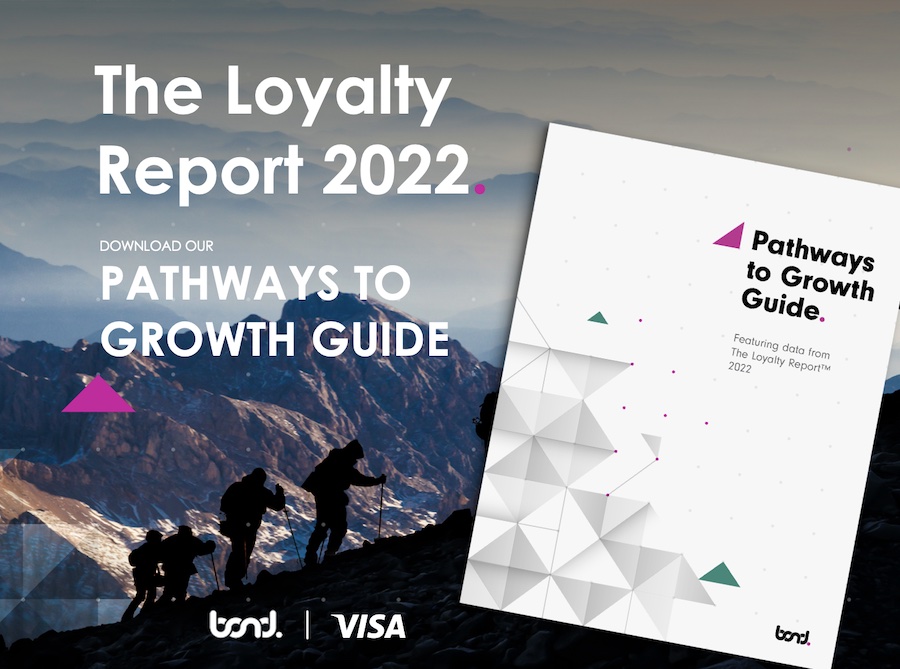 Pathways to Growth Guide, featuring data from The Loyalty Report 2022